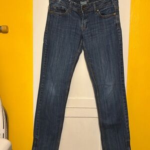 Aeropostale Women's Dark Blue Straight-Leg Jeans